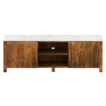 Camden Media Cabinet in Walnut & White 506-844WAL_MED 506 844WAL MED 4