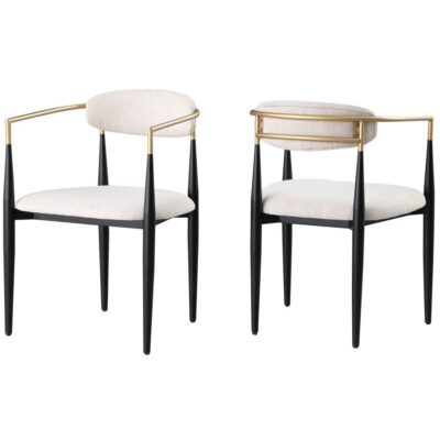 Mykos Dining Chair - Set of 2 - Beige
