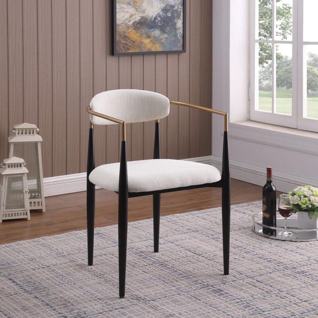 Mykos Dining Chair - Set of 2 - Beige - Image 4