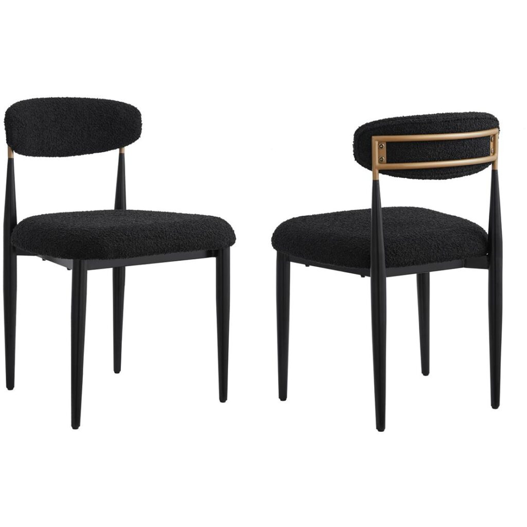 Kodi Dining Chair - Set of 2  - White/Black - Image 6