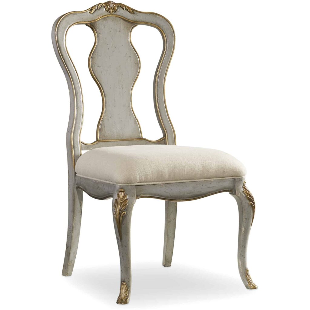 Queen Anne Back Side Chair in Antique Grey C002559514 5198 30310