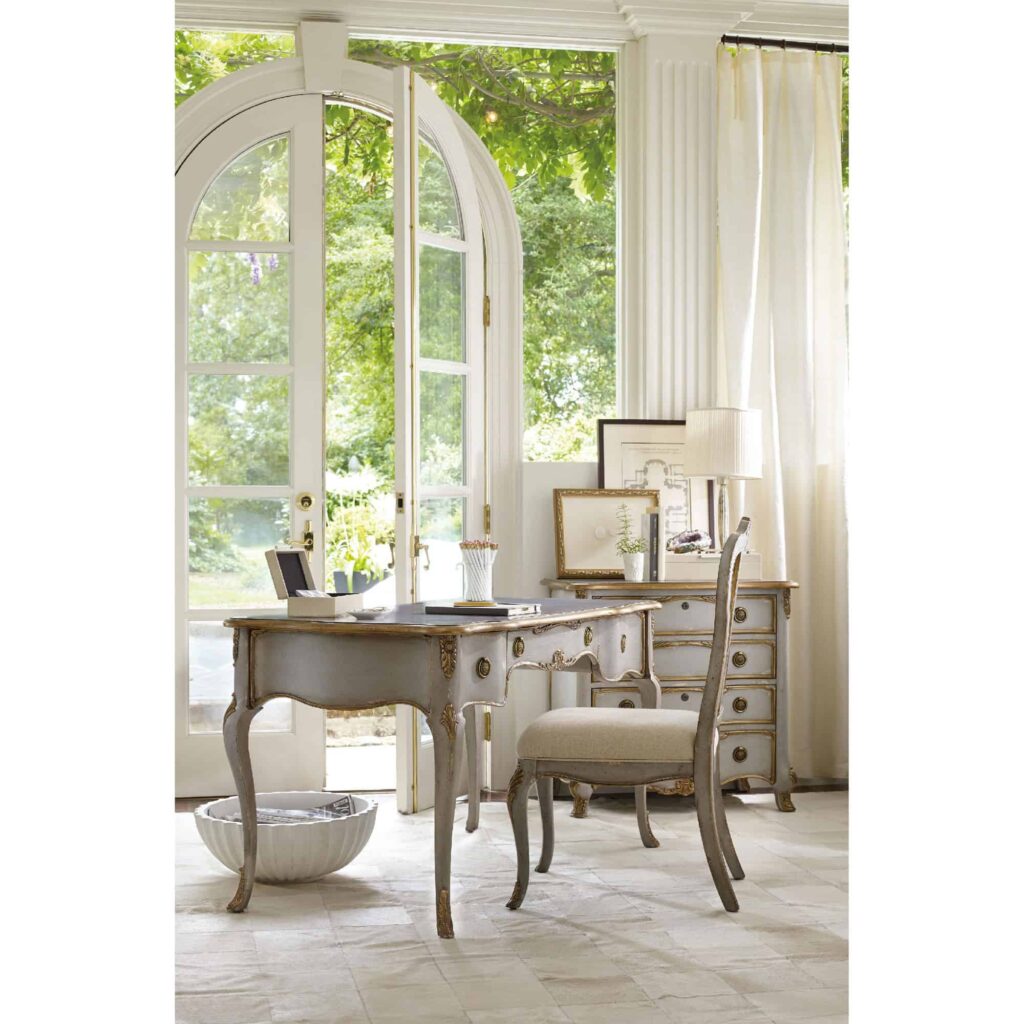 Queen Anne Back Side Chair in Antique Grey - Image 2