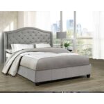 Brassex Milan Platform King Bed 5262K-GR 5262K GR 2