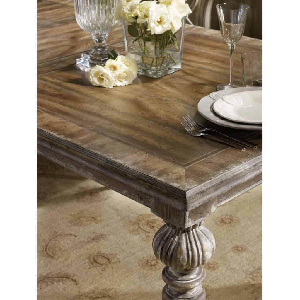 Chatelet Rectangle Leg Dining Table with Two 18" Leaves 5300-75200 5300 75200detail