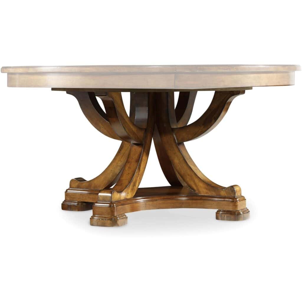 Tynecastle Round Pedestal Dining Table with One 18" Leaf 5323-75206 5323 75003