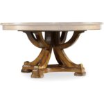 Tynecastle Round Pedestal Dining Table with One 18" Leaf 5323-75206 5323 75003