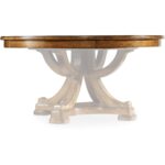 Tynecastle Round Pedestal Dining Table with One 18" Leaf 5323-75206 5323 75004