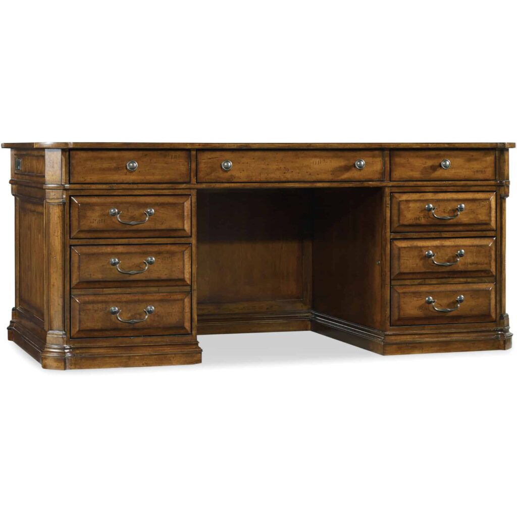 Tynecastle Executive Desk 5323-10563 5323 10563drawersidesilo