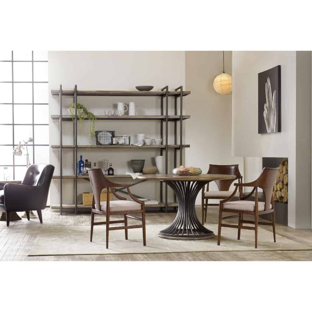 Studio 7H Cinch Round Dining Table 5382-75203 5382 75203room