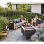 Angle 3-Seater Sofa W/Teak Frame 55010RODGAITGT 54010RODGAITGT 55010RODGAITGT
