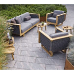 Angle 3-Seater Sofa W/Teak Frame 55010RODGAITGT 54010RODGAITGT 55010RODGAITGT 4