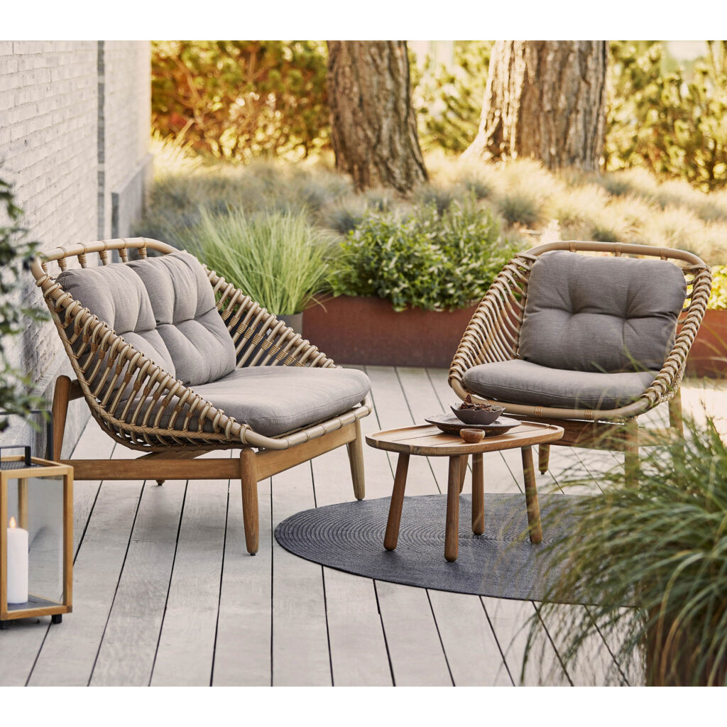 Strington Lounge Chair W/Teak Frame - Image 5