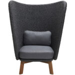 Peacock Wing Highback Chair W/Teak Legs 5460RODGT 5460RODGT 2