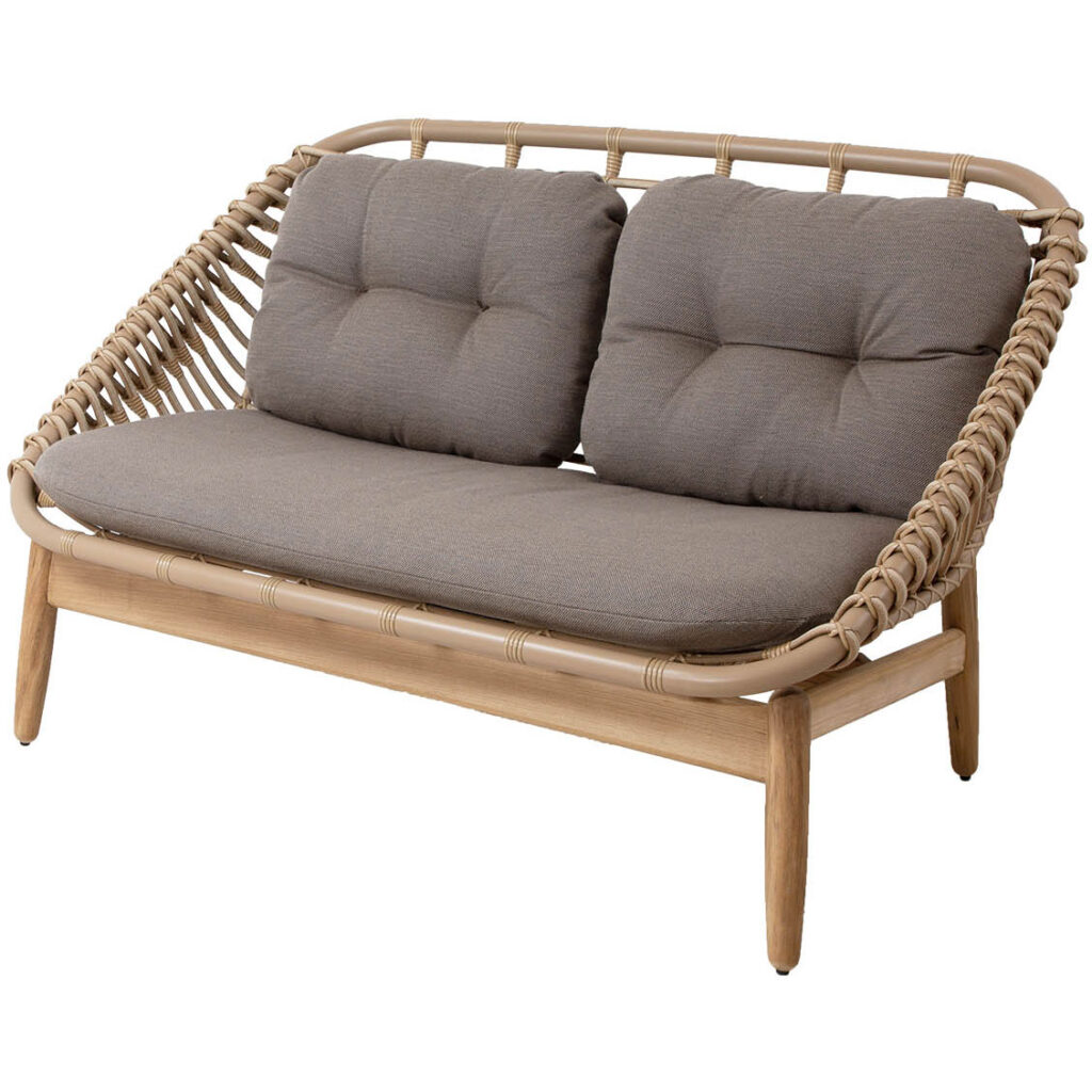 Strington 2-Seater Sofa W/Teak Frame
