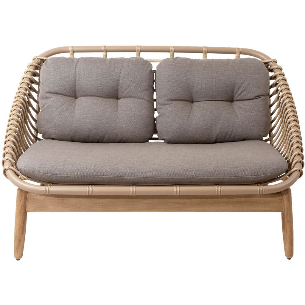 Strington 2-Seater Sofa W/Teak Frame - Image 3