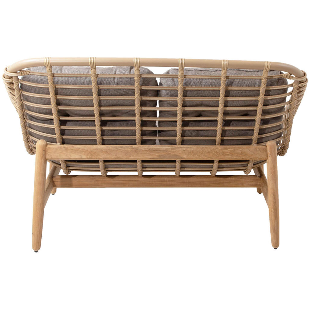 Strington 2-Seater Sofa W/Teak Frame - Image 4