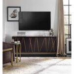 Entertainment Console 64in 5518-55464-BLK 5518 55464 blk room