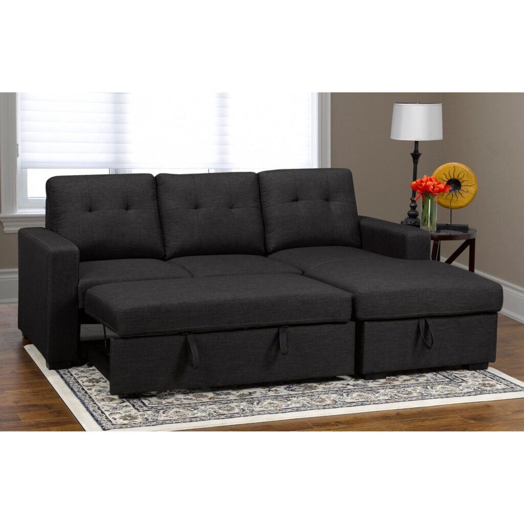 Boris Sleeper Sofa Bed - Grey - Image 3
