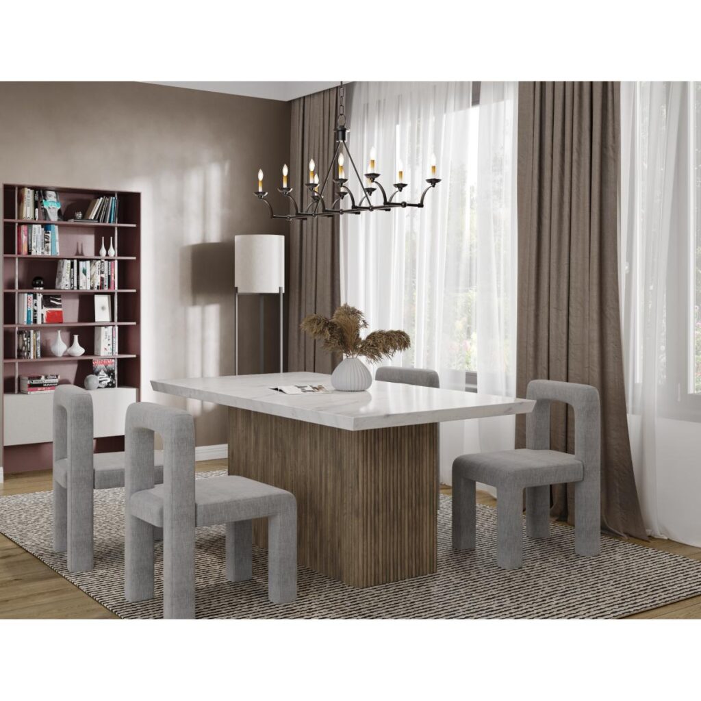 Messa Dining Table - Grey Wash - Image 7