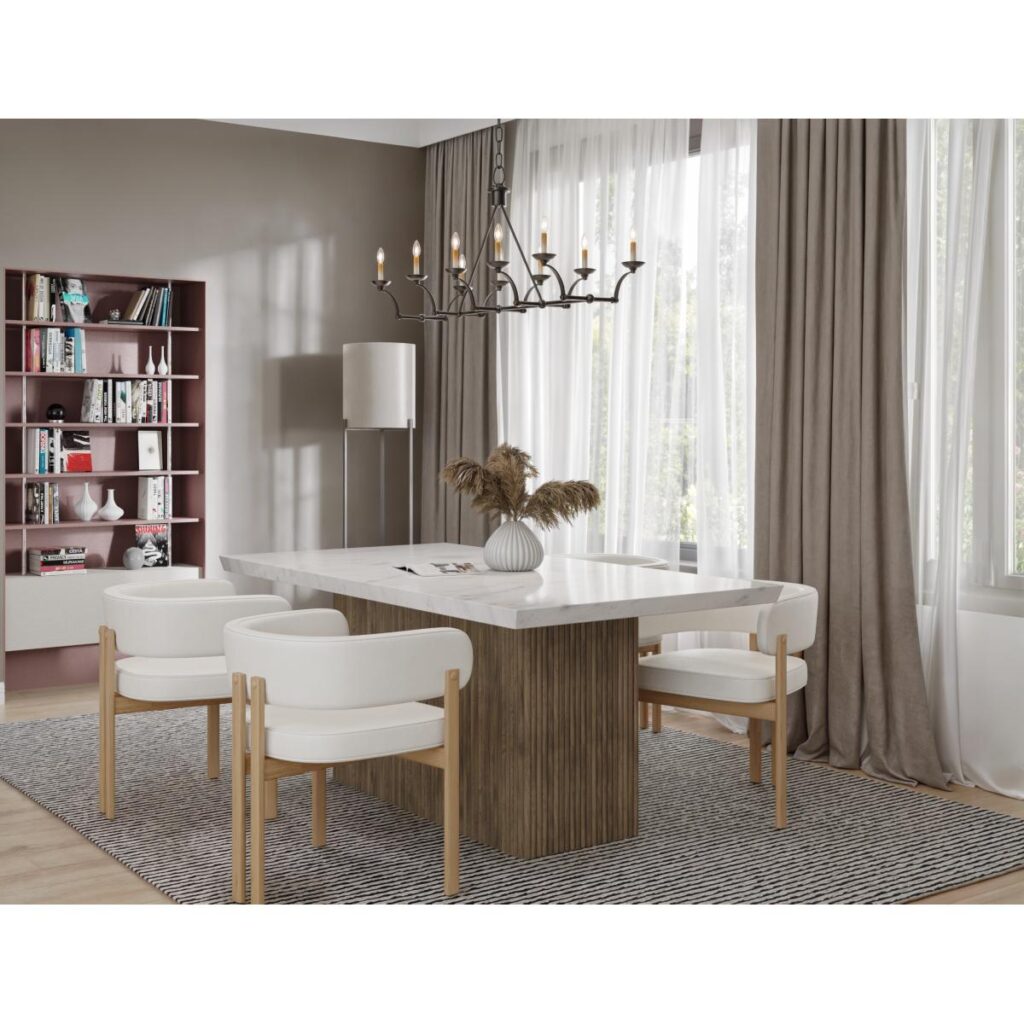 Messa Dining Table - Grey Wash - Image 8
