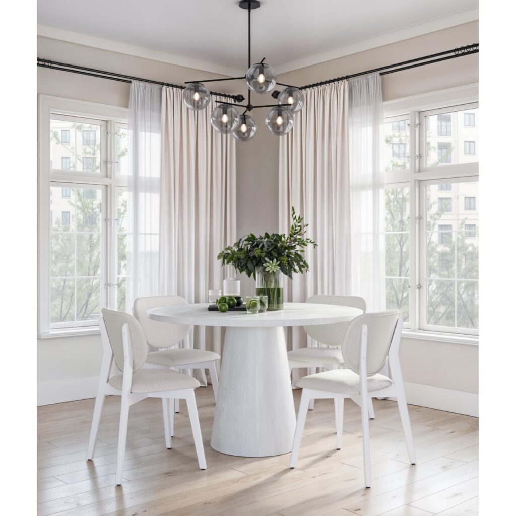 Wynter Dining Table - White Vigo - Image 7