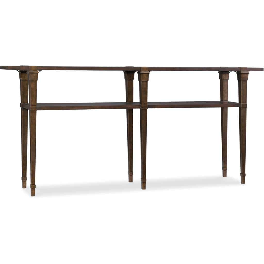 80'' Solid Wood Top Console Table