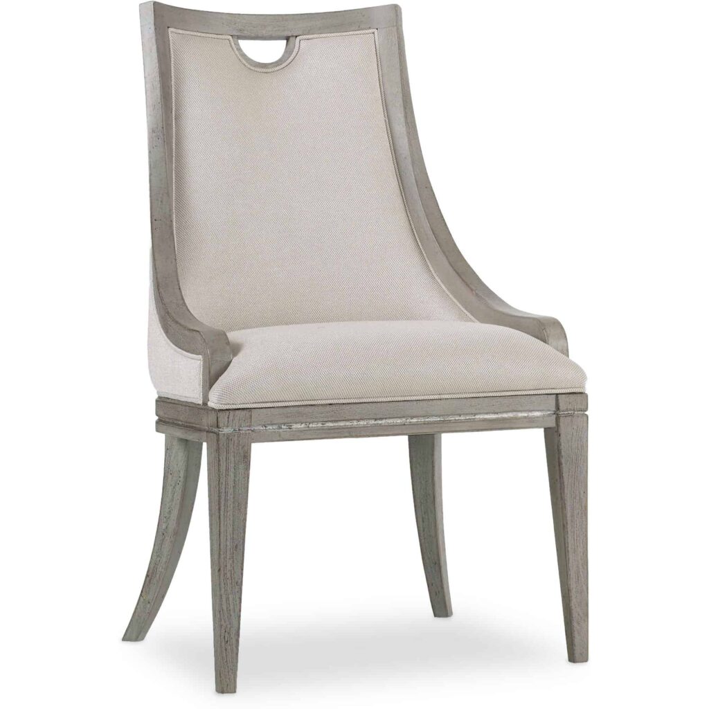 Sanctuary Upholstered Side Chair in Beige HKR12680 5603 75410 ltbr front silo