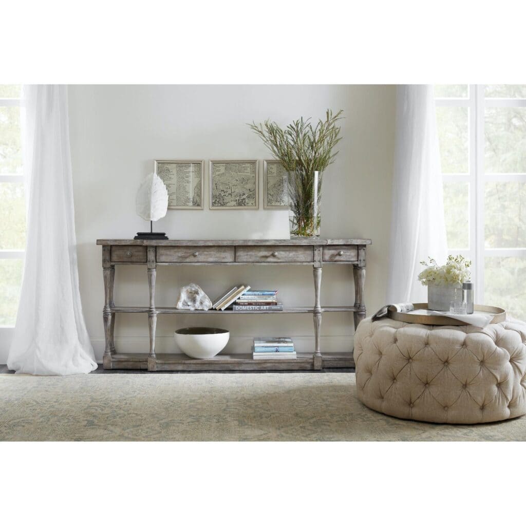 Sanctuary Four-Drawer Console 5620-85001-LTGY 5620 85001 ltgy room