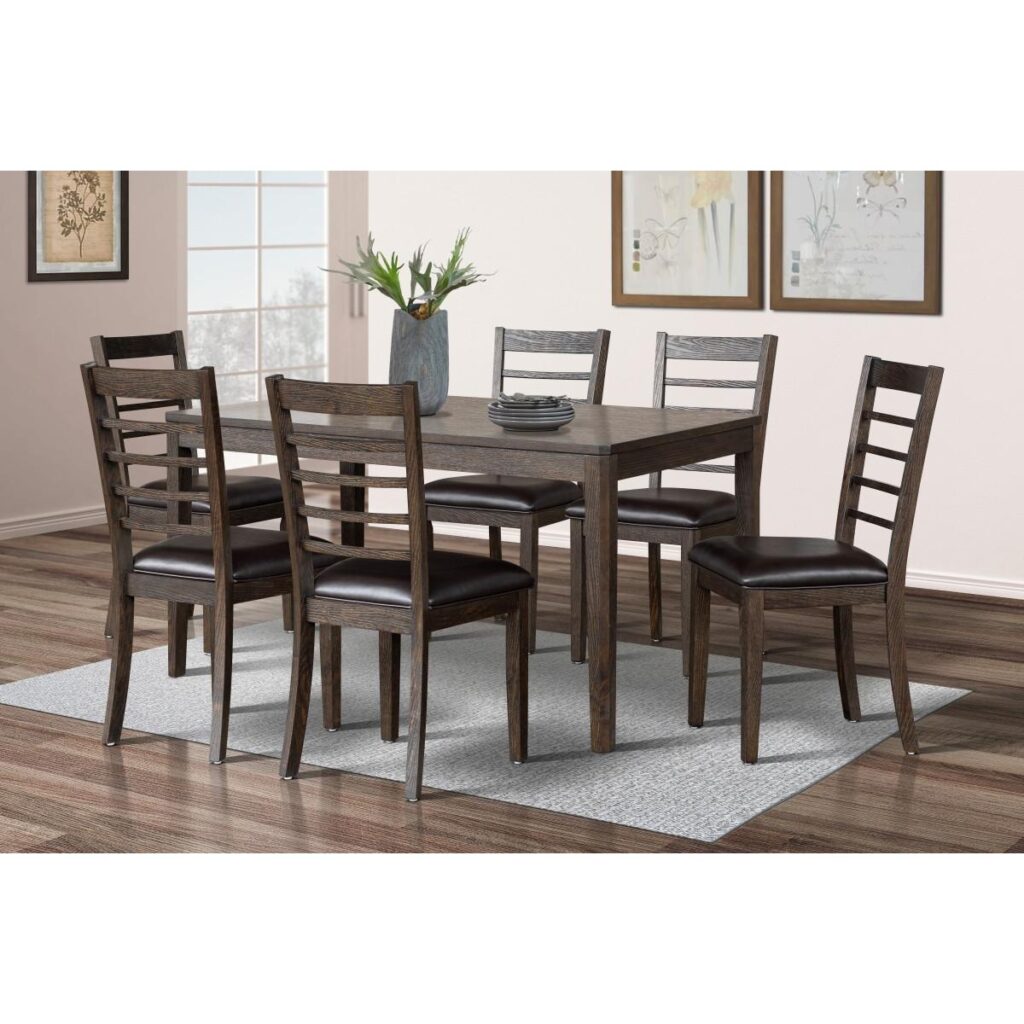 Elijah 7-Piece Dining Set - Espresso - Image 7
