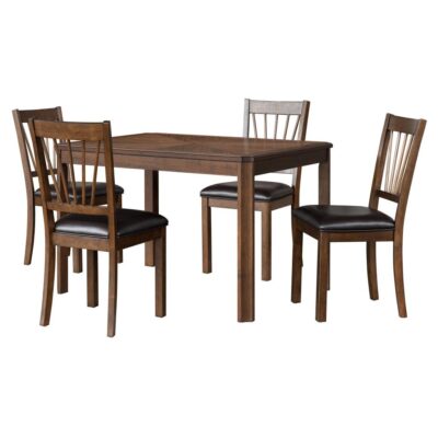 Aubin 5-Piece Dining Set - Espresso
