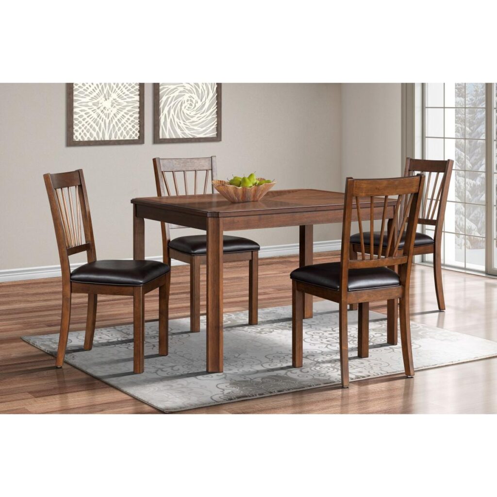 Aubin 5-Piece Dining Set - Espresso - Image 7