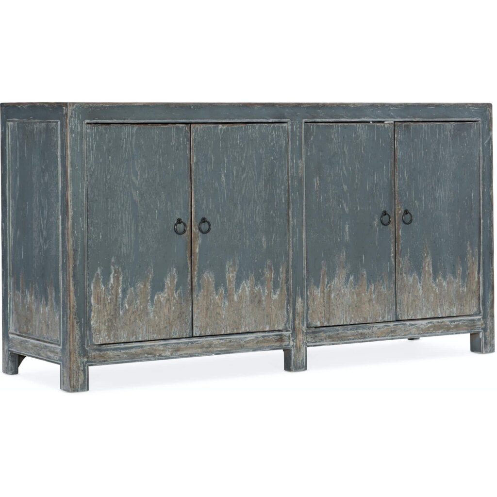 Boheme Four Door Media Console 5750-55460-BLU 5750 55460 blu silo