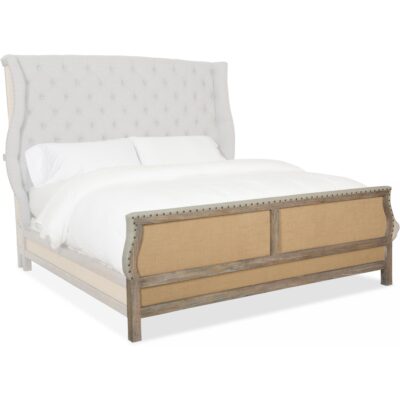 Boheme Bon Vivant De-Constructed King Uph Bed 5750-90166-MWD 5750 90168 mwd