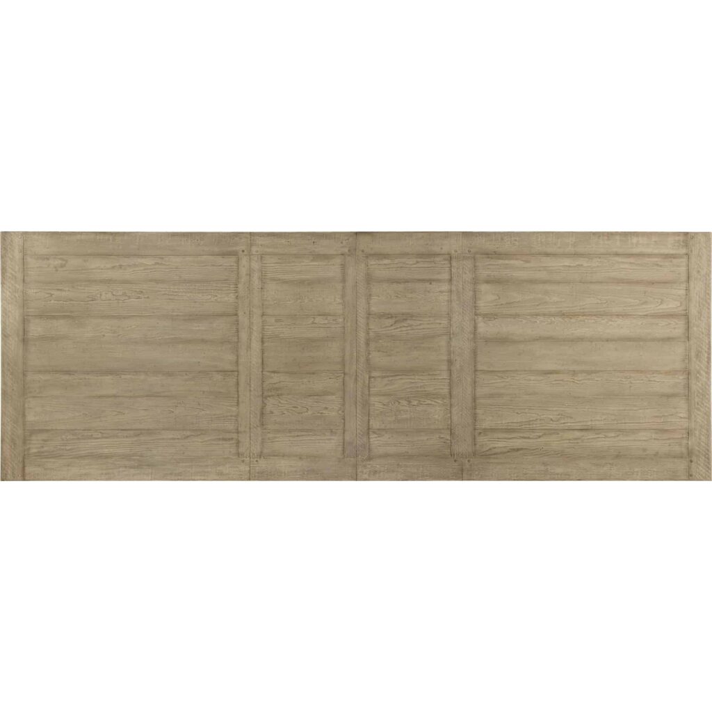 Ciao Bella 84in Trestle Table w/ 2-18in Leaves-Natural/Gray - Image 2