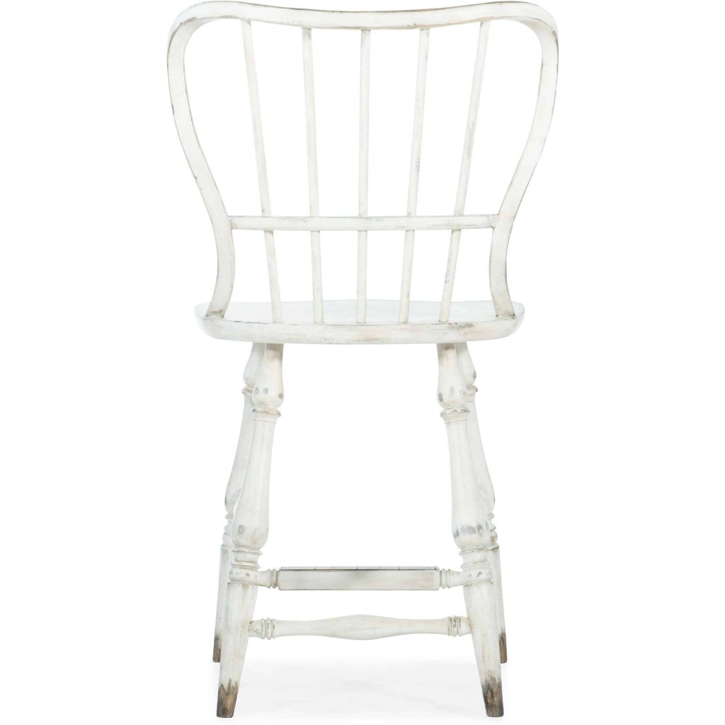 Ciao Bella Spindle Back Counter Stool-White 5805-75351-02 5805 75351 02 back silo