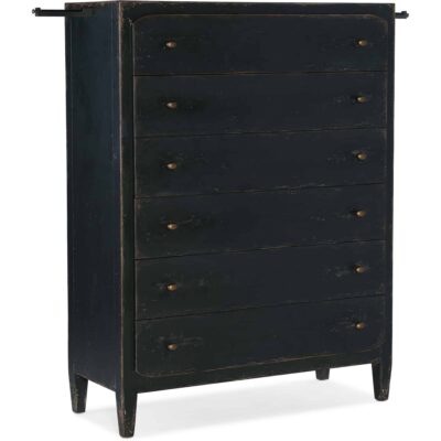 Ciao Bella Six-Drawer Chest- Black 5 Ciao Bella Six-Drawer Chest- Black 5805-90010-99 5805 90010 99 open silo