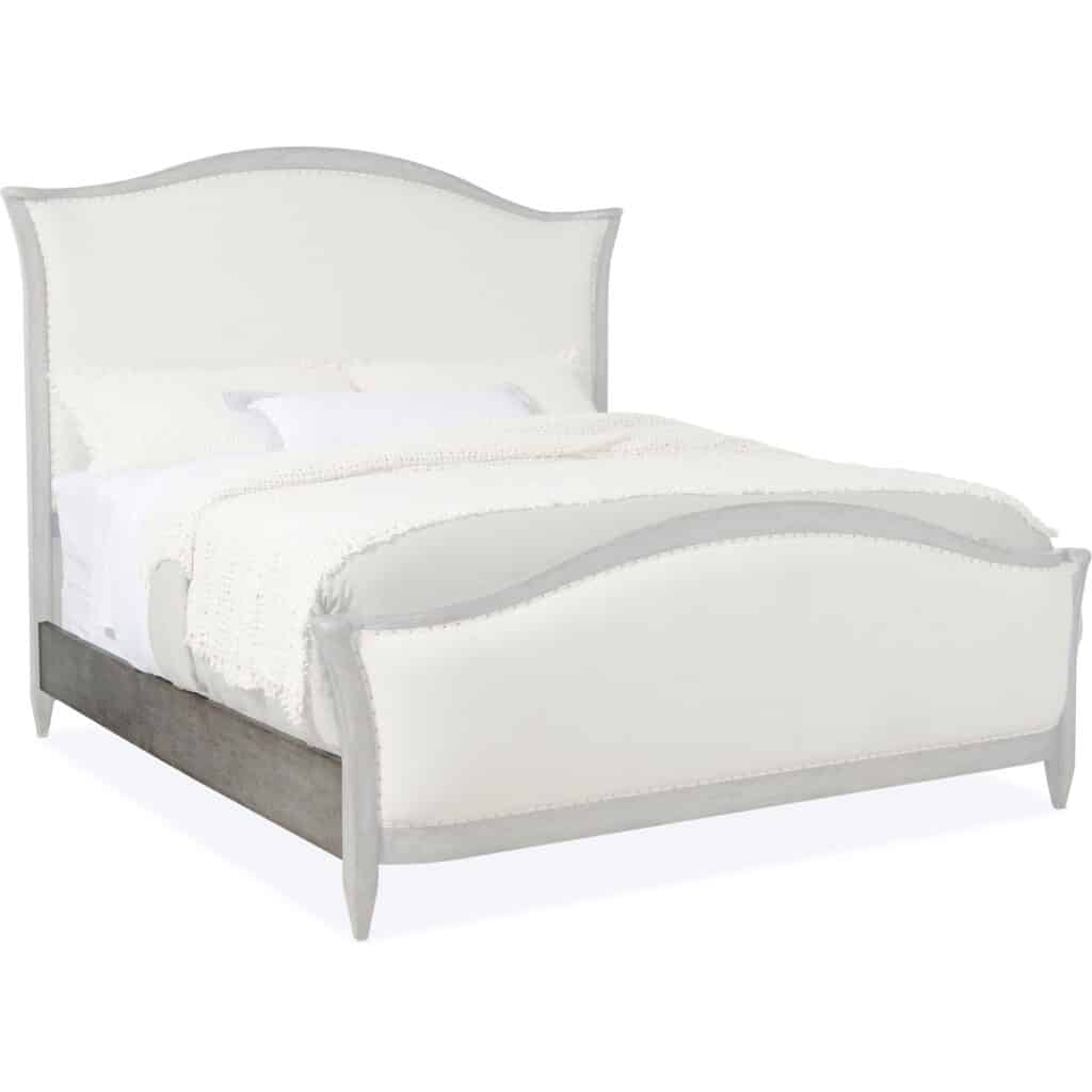 Ciao Bella Queen Upholstered Bed- Speckled Gray - Image 5