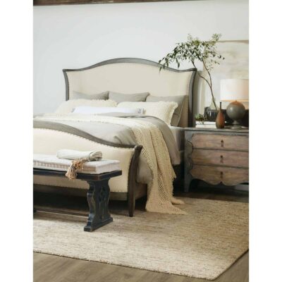 Ciao Bella Cal King Upholstered Bed- Speckled Gray 5805-90860-96 5805 90866 96 017 87 019 99 room