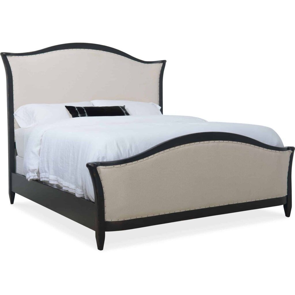 Ciao Bella Queen Upholstered Bed- Black 5805-90850-99 5805 90866 99 silo