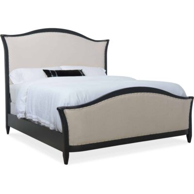 Ciao Bella King Upholstered Bed- Black