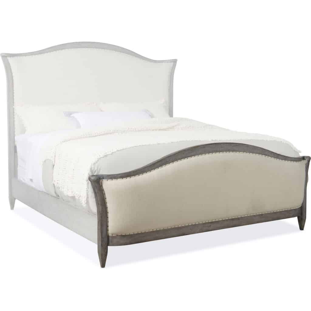 Ciao Bella King Upholstered Bed- Speckled Gray - Image 5