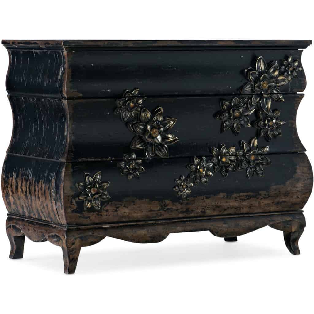 Sanctuary 2 Charmant 3 Drawer Bachelor's Chest in Black