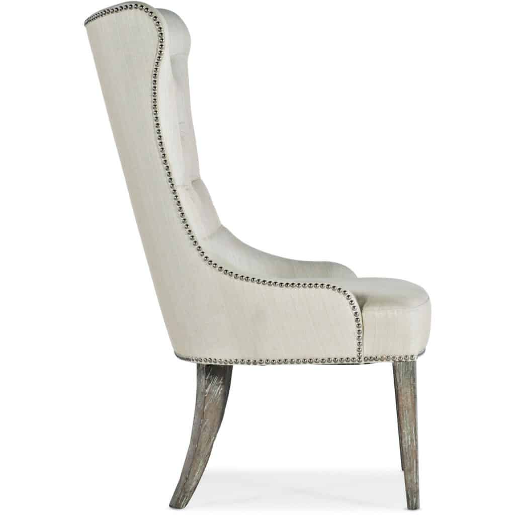 Sanctuary 2 Tufted Wingback Side Chair in Cream - Image 3