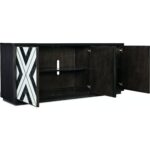 Sanctuary Noir Et Blanc Entertainment Console 5875-55480-00 5875 55480 00 open silo