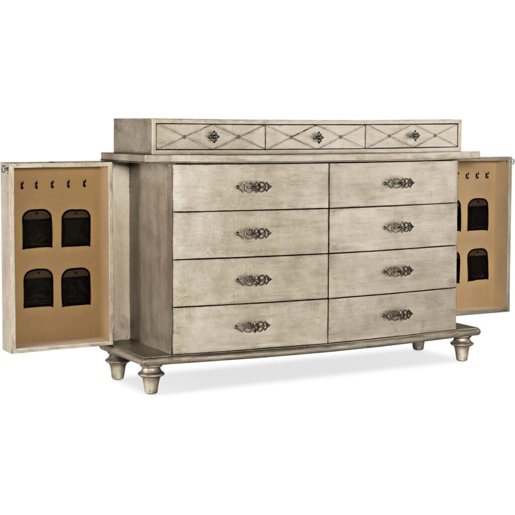 Sanctuary 2 Diamont 11 Drawer Double Dresser GCSR2824 5875 90002 95 open silo