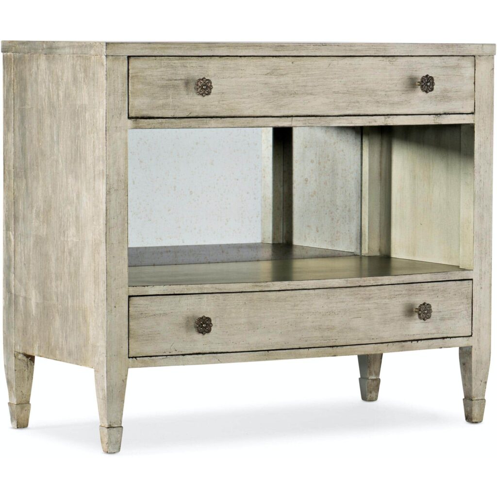 Sanctuary Gemme Two Drawer Nightstand 5875-90015-95 5875 90015 95 silo