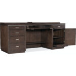 House Blend Computer Credenza 5892-10464-85 5892 10464 85 open silo