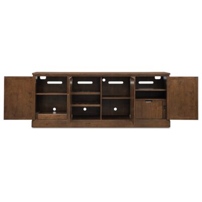 Cashiers Entertainment Credenza 8 Cashiers Entertainment Credenza 5898-55420-85 5898 55420 85 open straight silo opt1