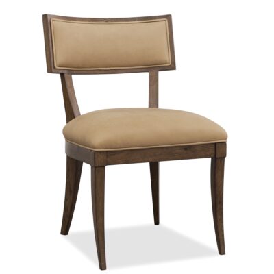 Cashiers Klismos Leather Chair