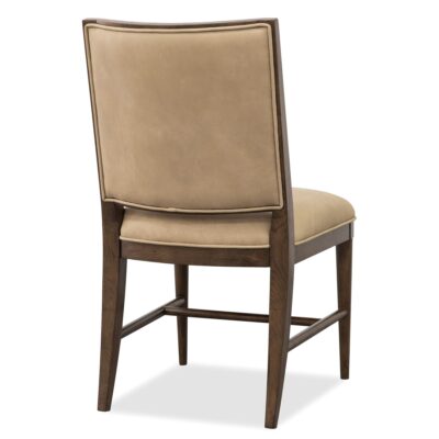 Cashiers Dining Side Leather Chair 5898-75411-008-85 5898 75411 008 85 back silo